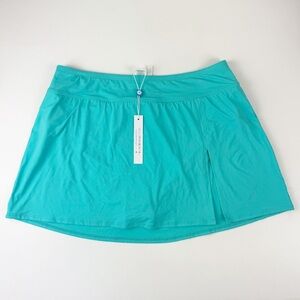 Bleu by Rob Beattie Swim Skirt Bottom Womens Size 10 Blue Bikini Swim NWT